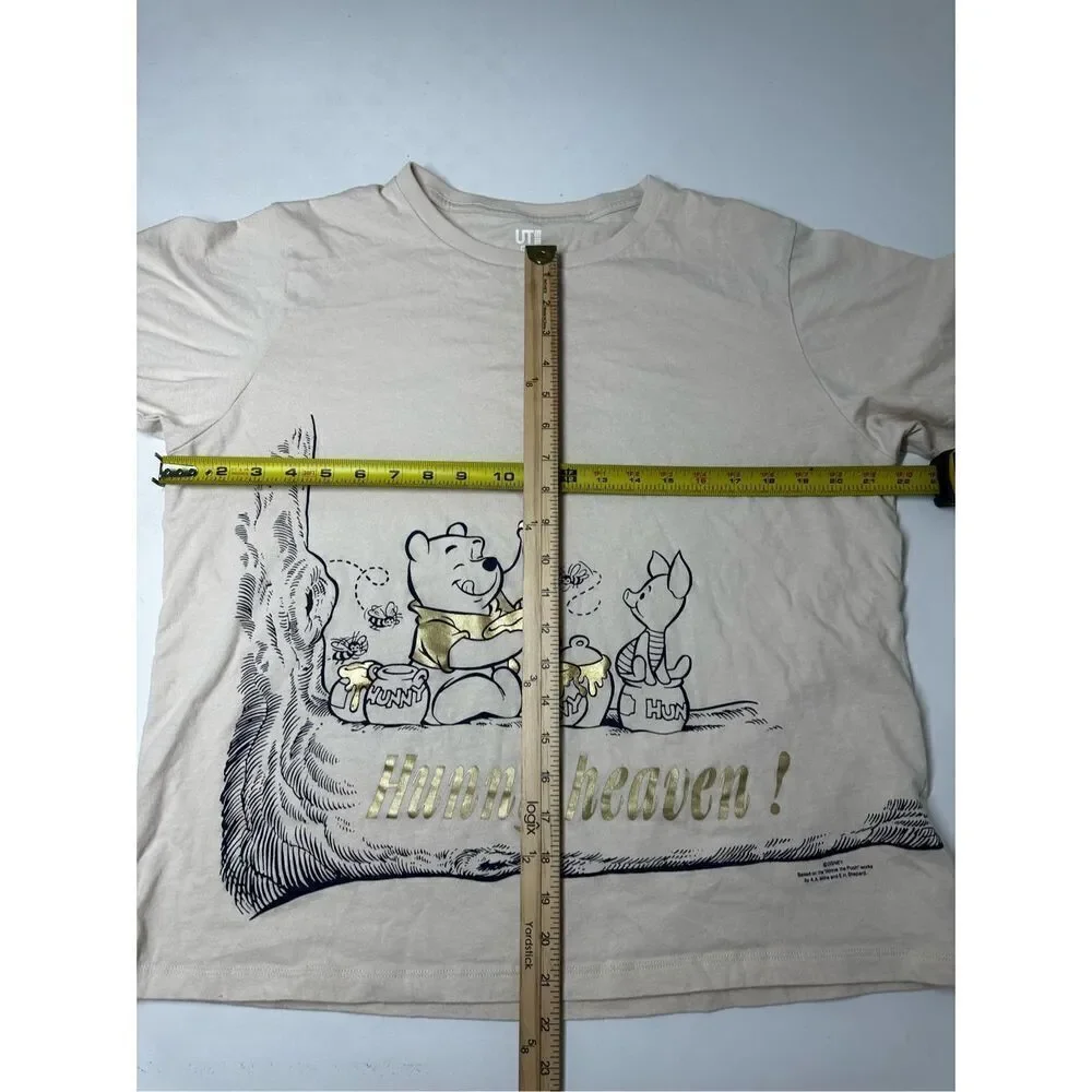 Uniqlo Winnie the Pooh T-shirt Beige Cotton Size XL